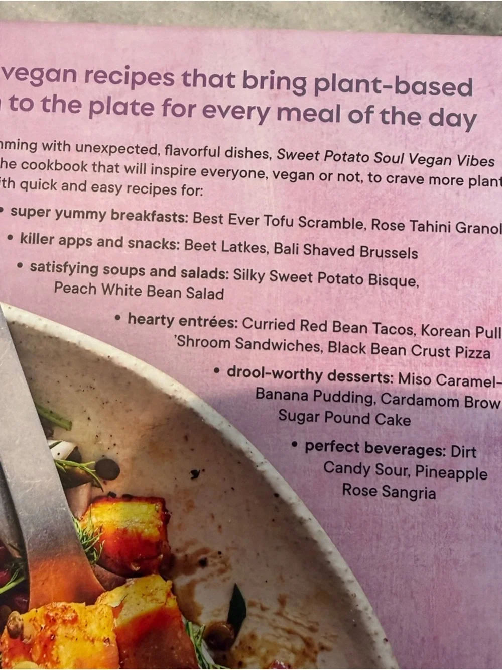 Sweet Potato Soul Vegan Vibes Cookbook Hardcover Jenné Claiborne Soulful Recipes